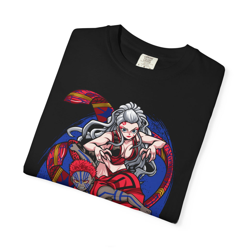 Anime Demon Fighter T-Shirt — Red Oni Warrior Graphic Tee