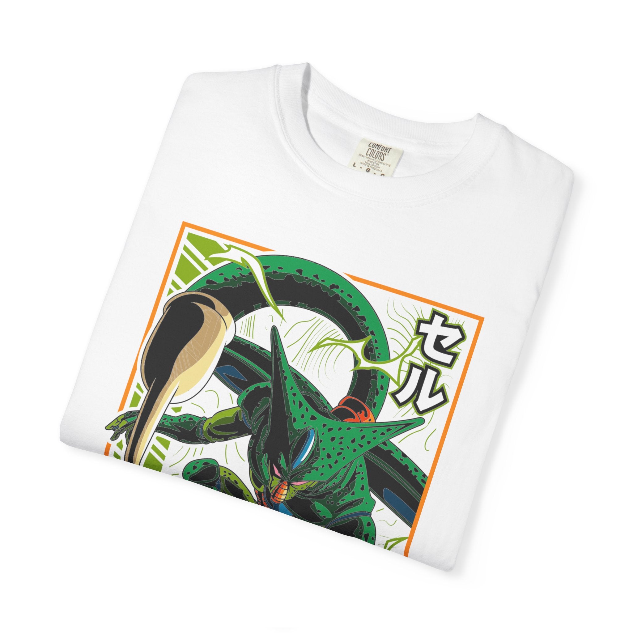 Cell Retro Anime T-Shirt — Green Bio-Form Monster Tee