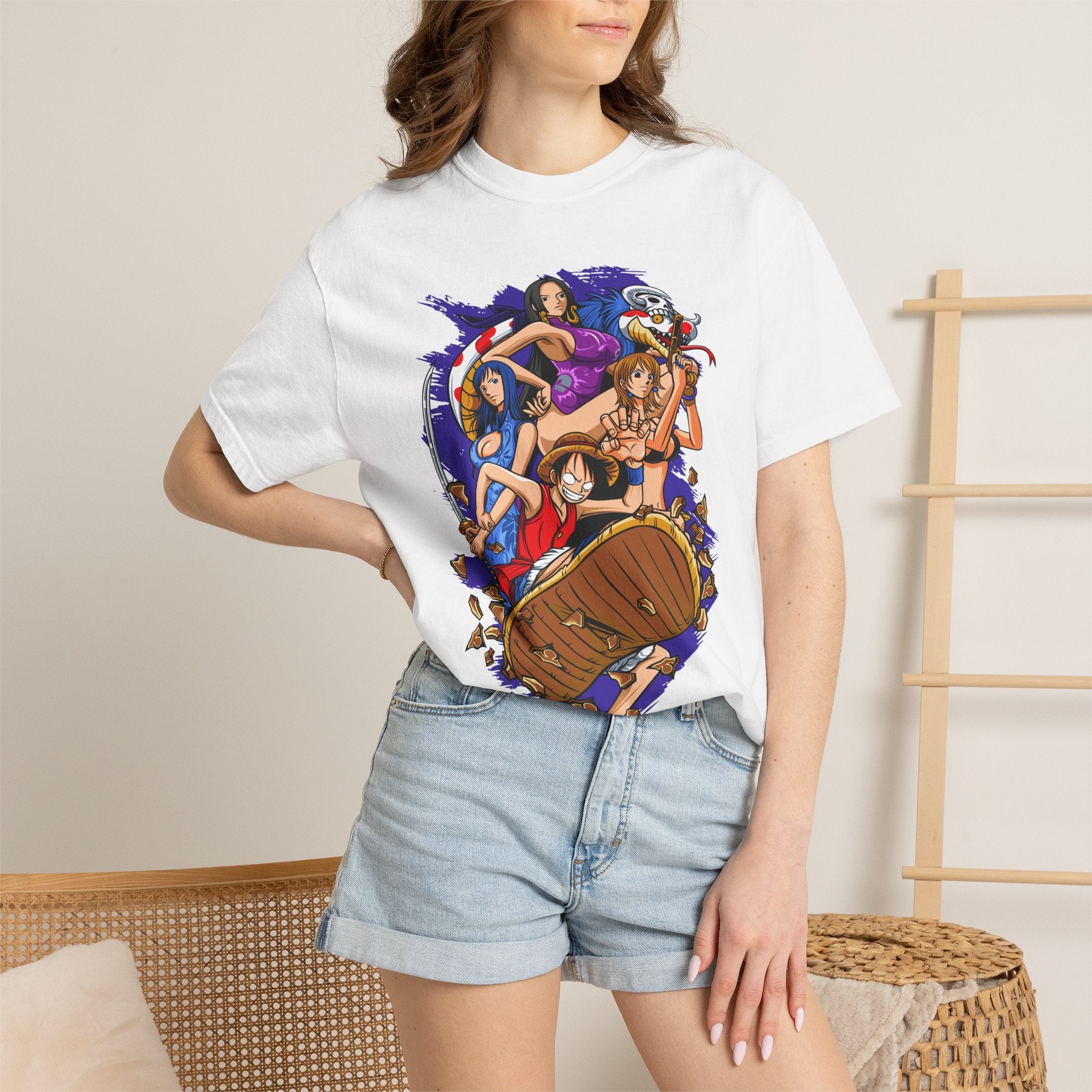 Anime Crew Adventure T-Shirt – Pirate Girl Squad Graphic Tee