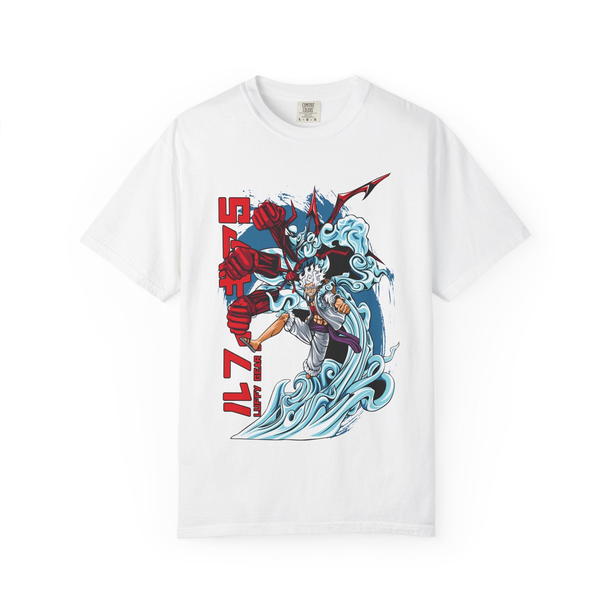 Samurai Wave Graphic T-Shirt — Japanese Kanji Battle Design