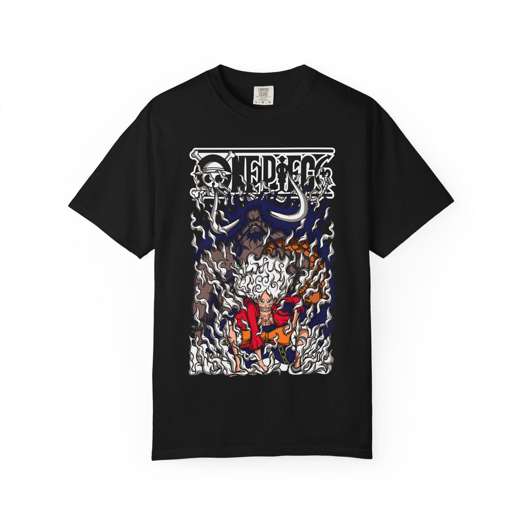 One Piece Anime Graphic T-Shirt — Luffy & Kaido Battle Illustration