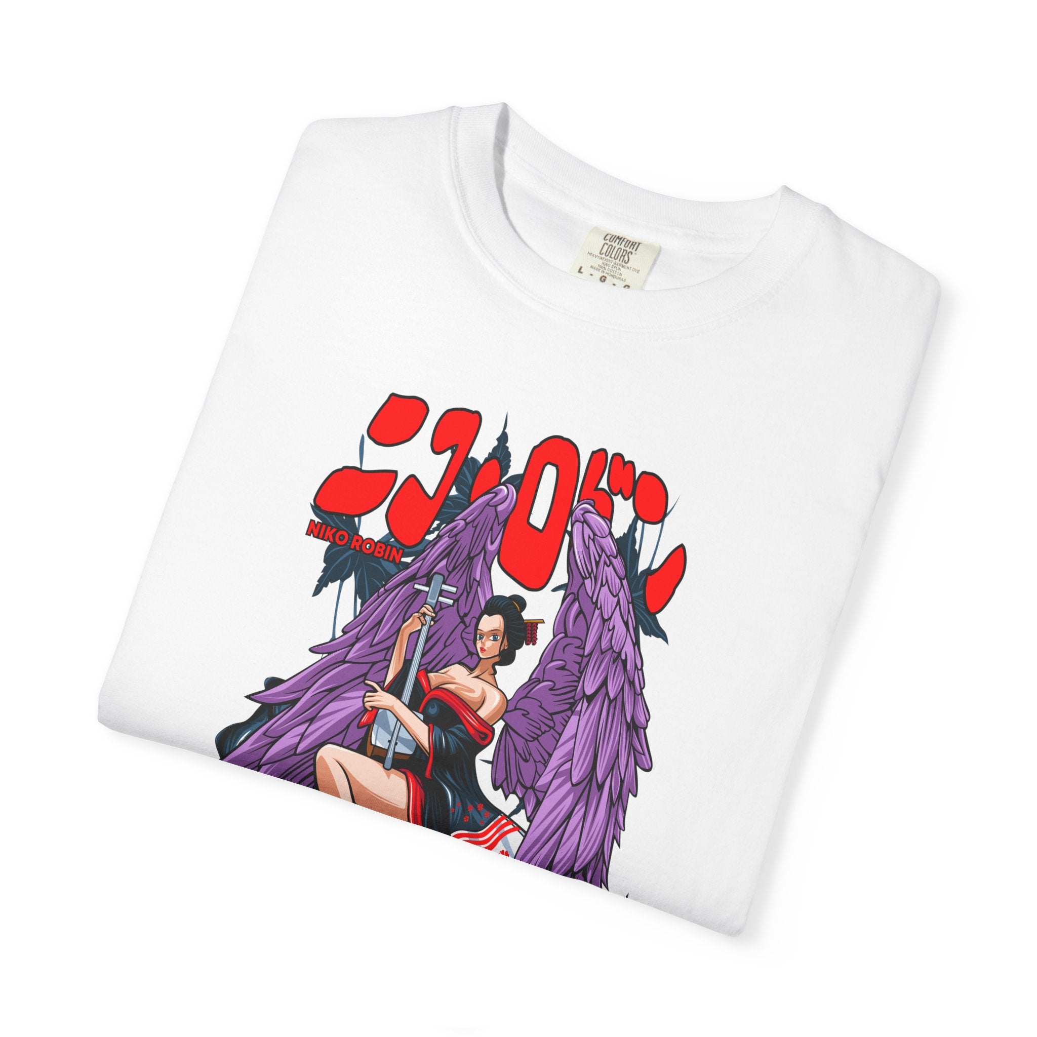 Angel Pinup Graphic T-Shirt — ‘LOVE’ Gothic Winged Woman Tee