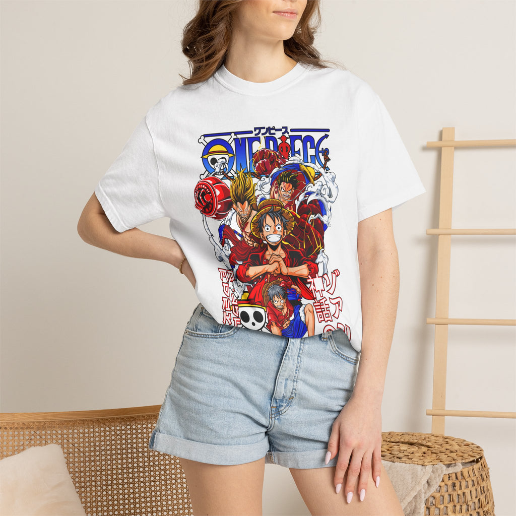 One Piece Crew Graphic T-Shirt — Luffy Anime Skull Logo Tee