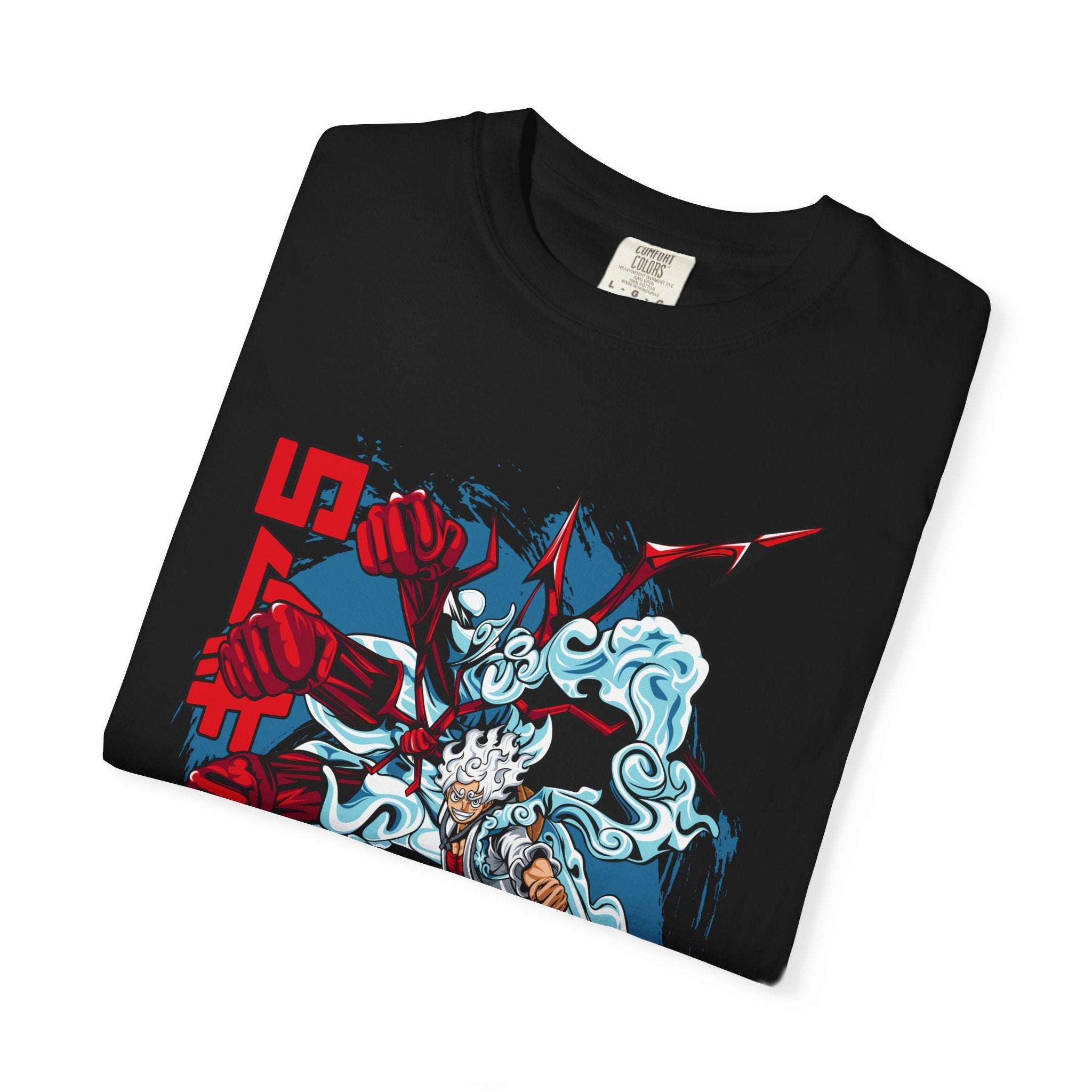 Samurai Wave Graphic T-Shirt — Japanese Kanji Battle Design