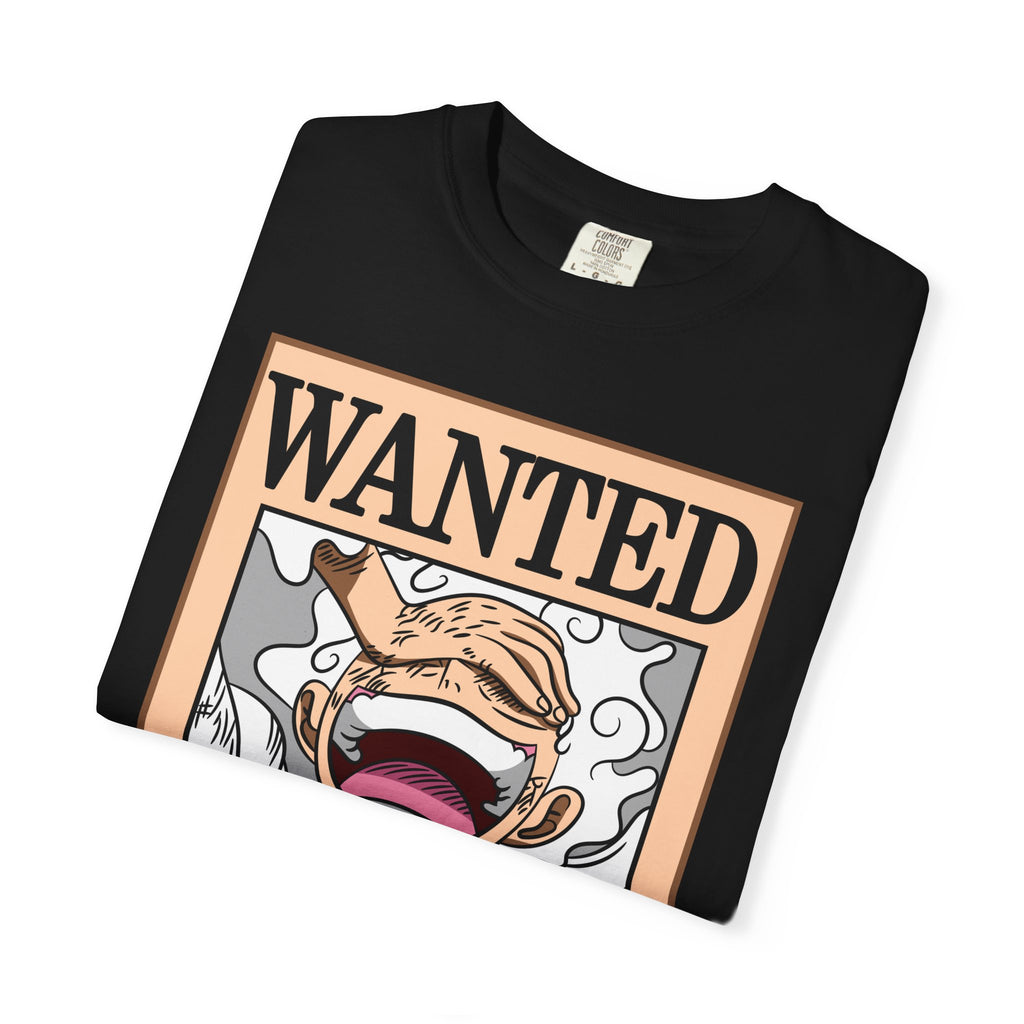 Wanted Poster Graphic T-Shirt — 'Wanted: Monkey D. Luffy' Anime Tee