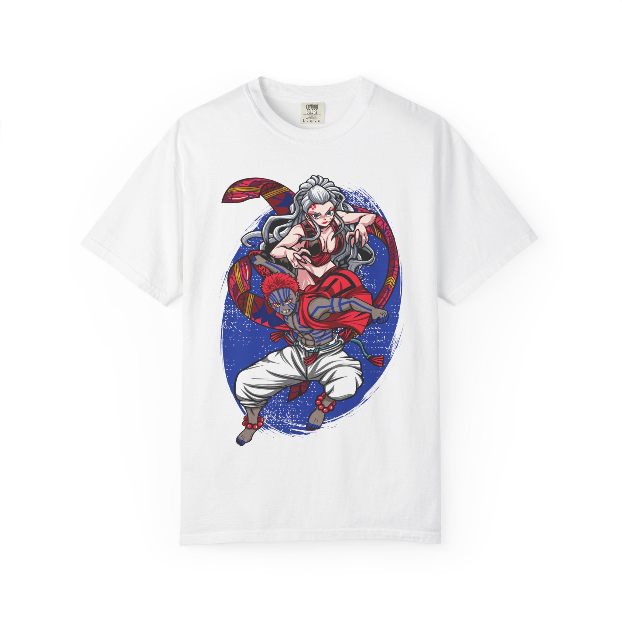 Anime Demon Fighter T-Shirt — Red Oni Warrior Graphic Tee