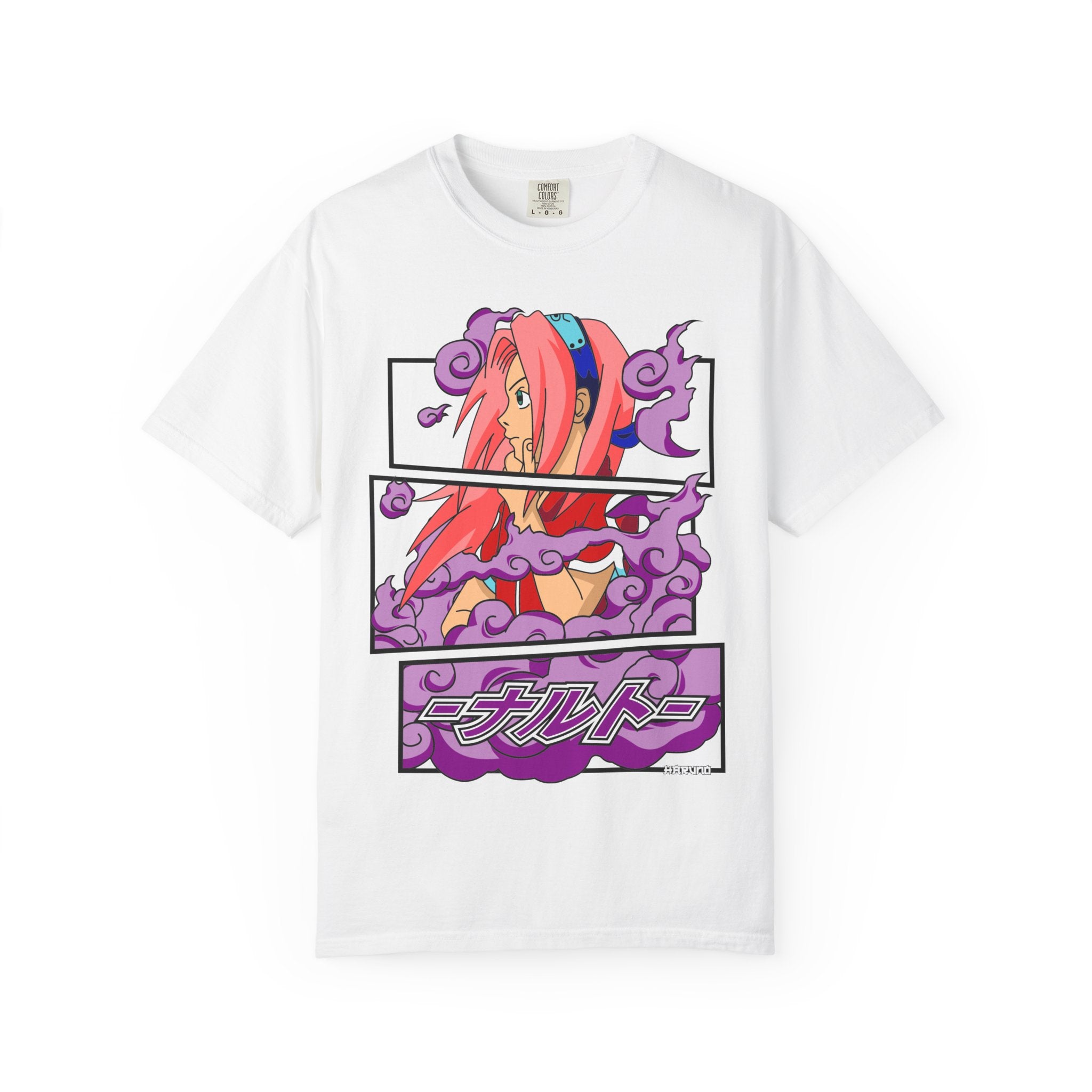 Anime Girl Graphic T-Shirt — Japanese Katakana 'ニナルトー' Vaporwave Tee