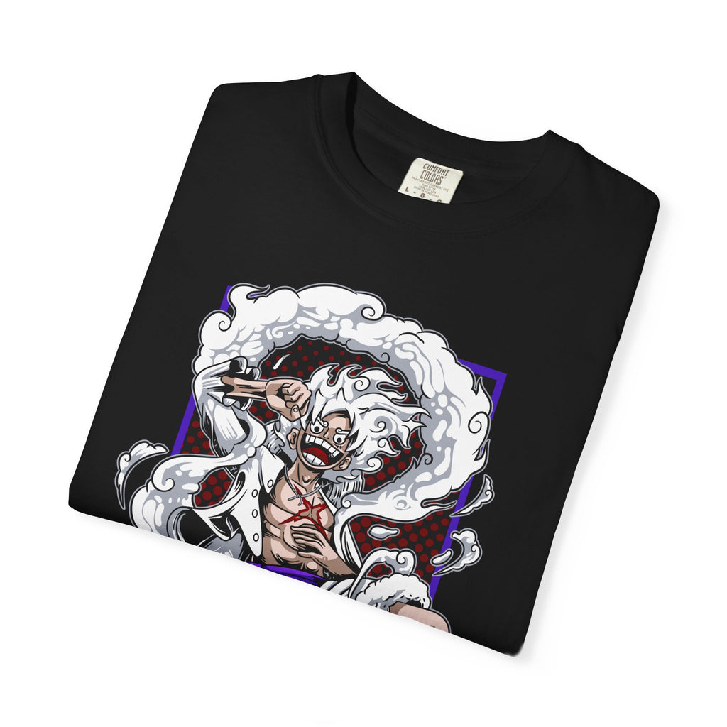 Anime Pirate Captain Graphic T-Shirt — Fierce Manga Art with Japanese Text