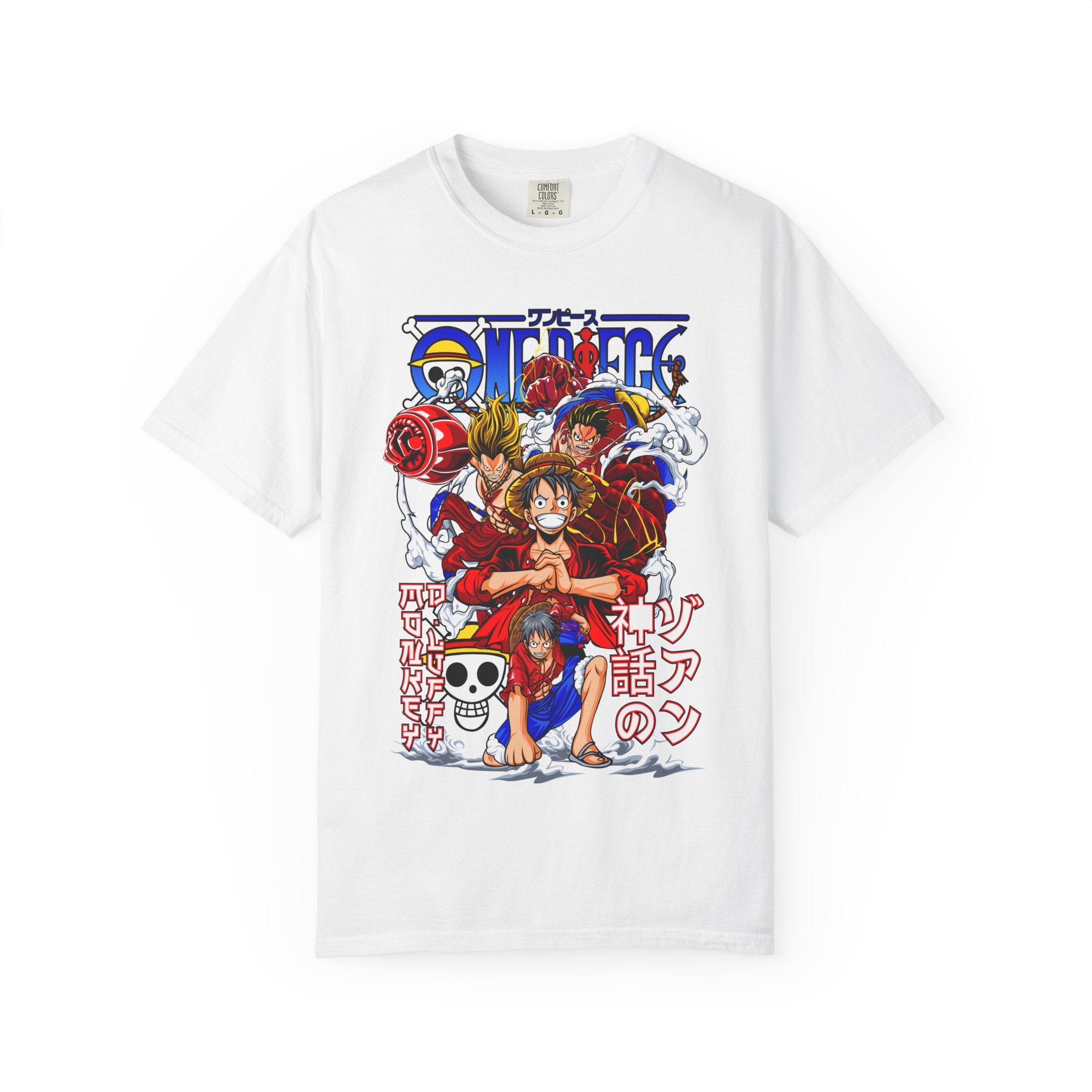 One Piece Crew Graphic T-Shirt — Luffy Anime Skull Logo Tee