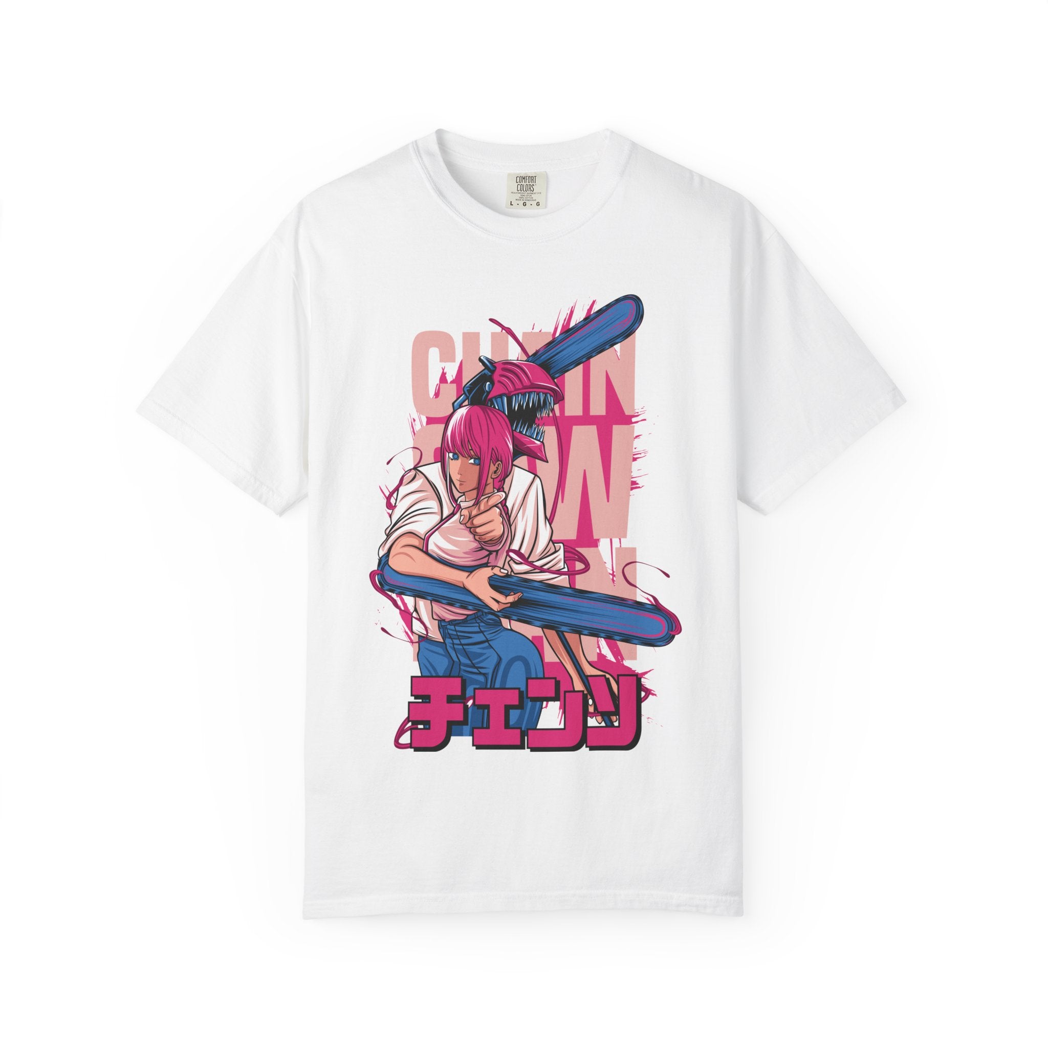 Chainsaw Girl Graphic T-Shirt — Anime Samurai Design