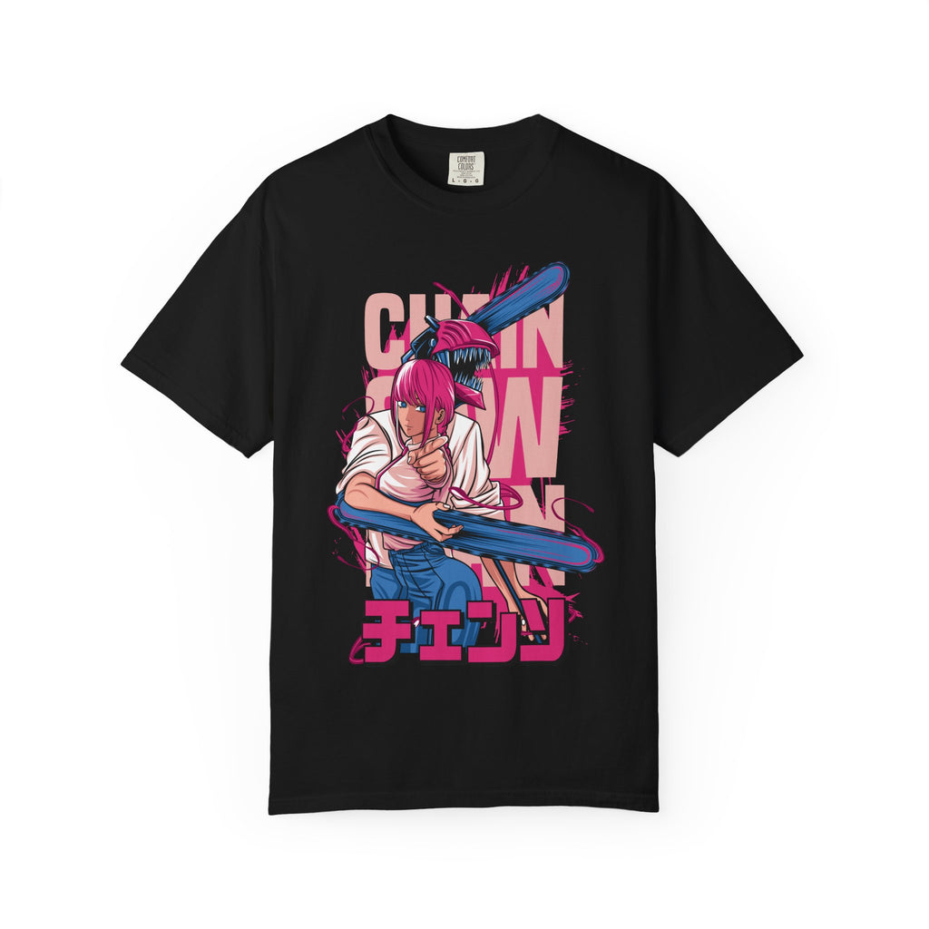Chainsaw Girl Graphic T-Shirt — Anime Samurai Design