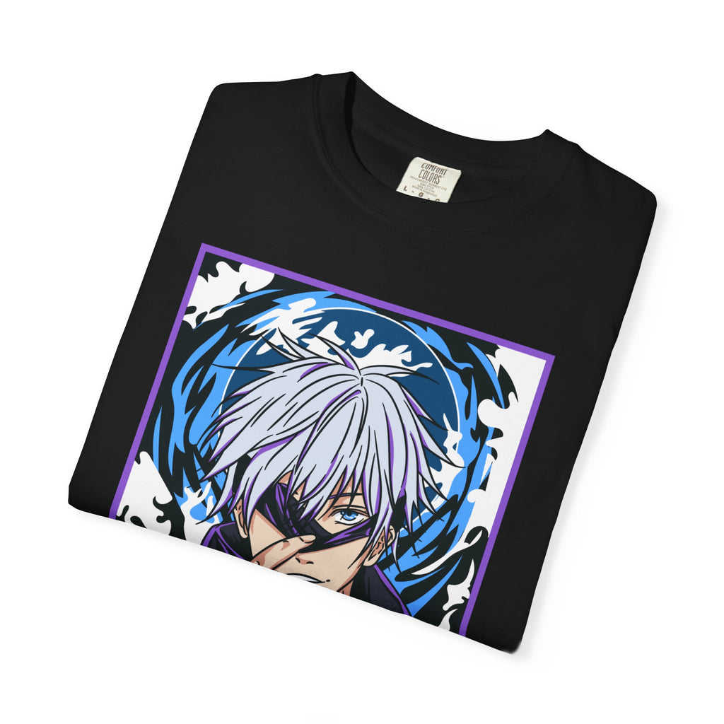 Anime Character Graphic T-Shirt — Jujutsu Kaisen Style Design with Japanese Text