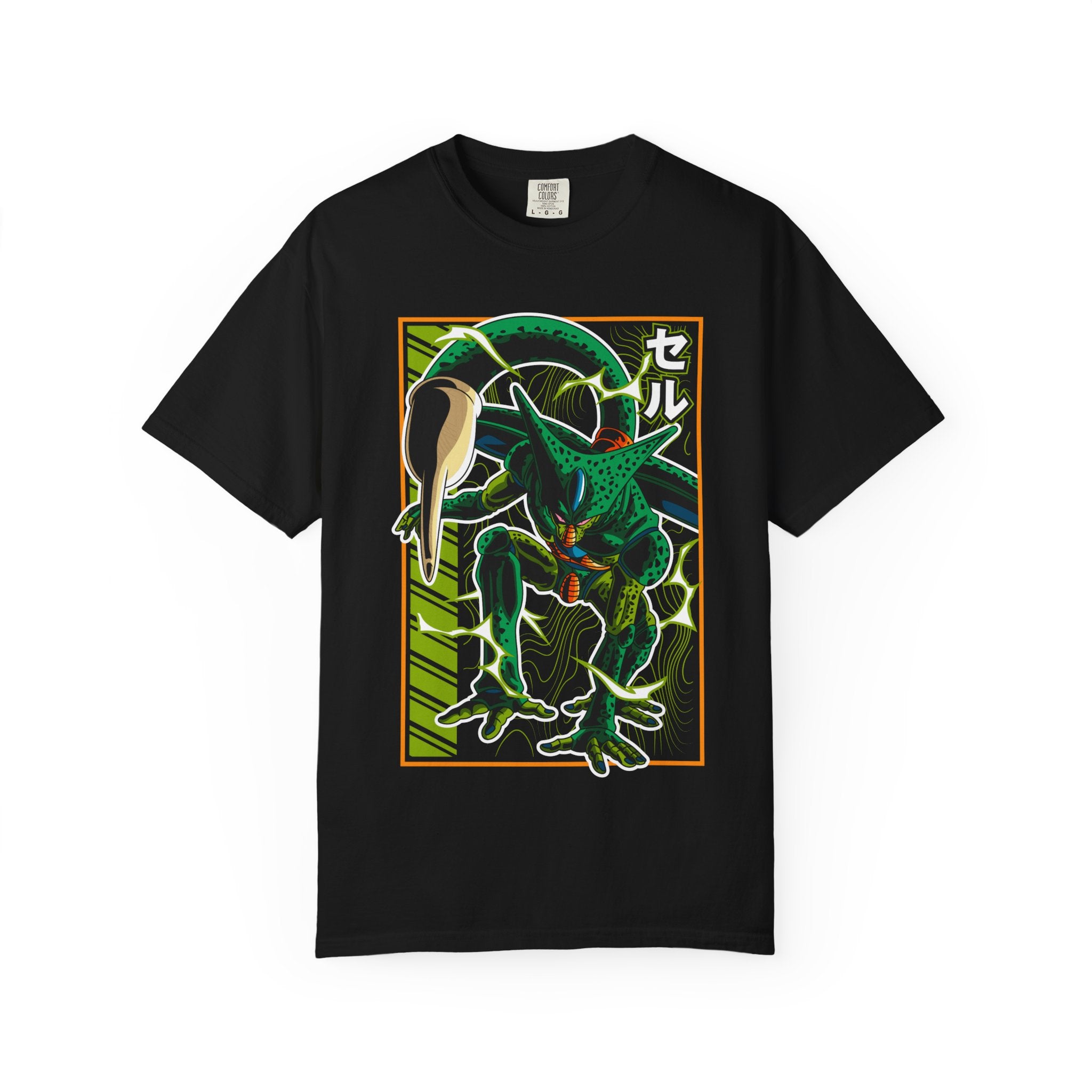 Cell Retro Anime T-Shirt — Green Bio-Form Monster Tee