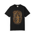 Raven Witch Graphic T-Shirt — Gothic Fantasy Illustration
