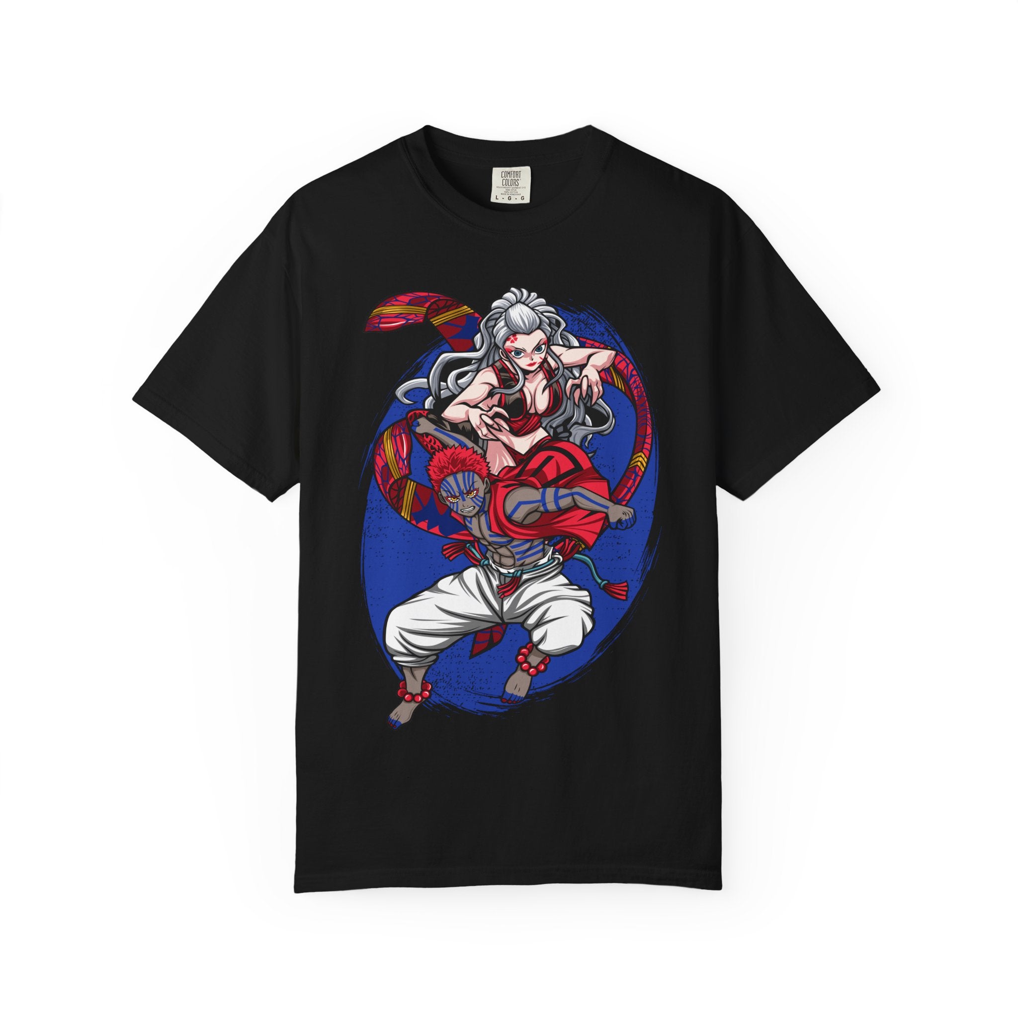 Anime Demon Fighter T-Shirt — Red Oni Warrior Graphic Tee