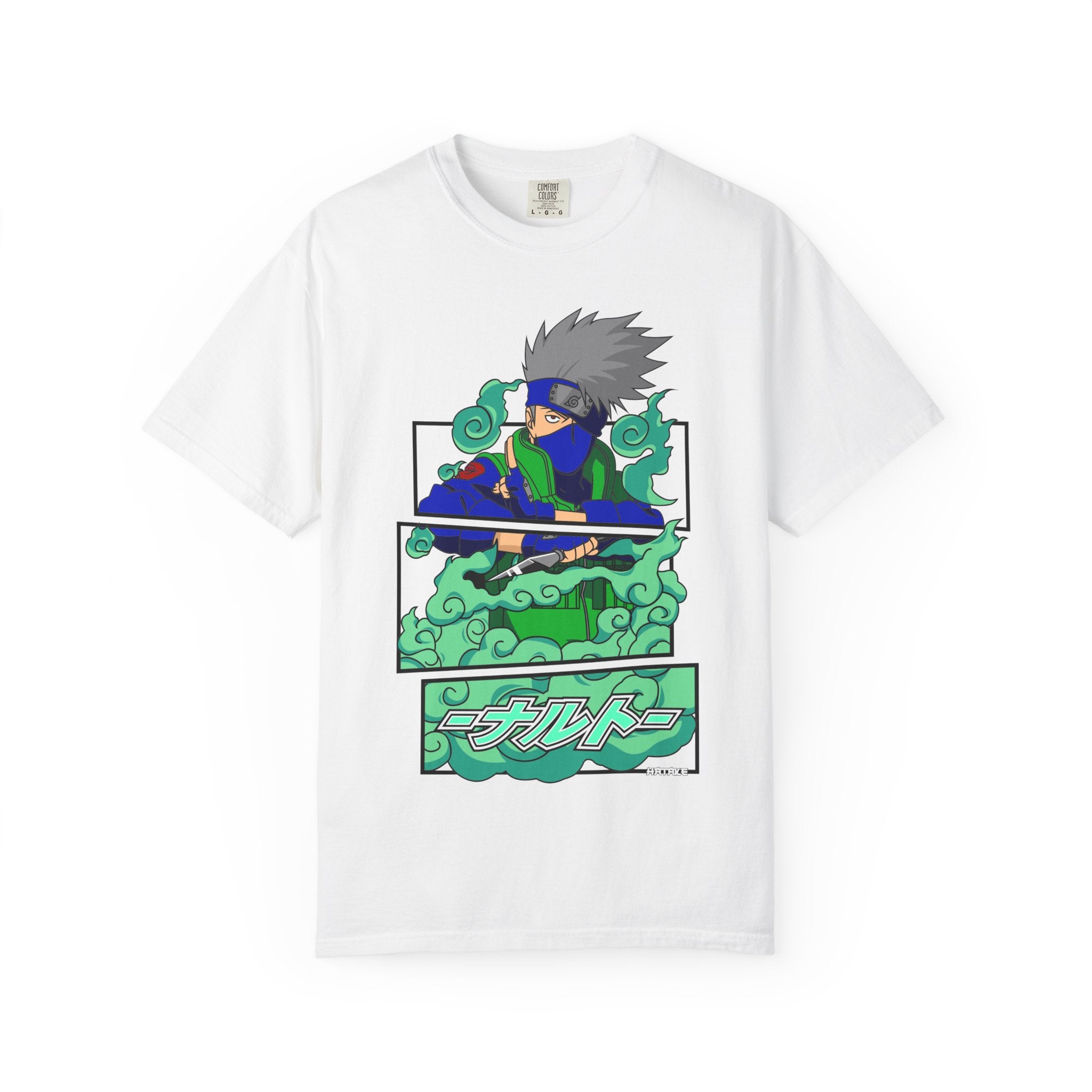 Anime Ninja Graphic T-Shirt — Japanese Text Design