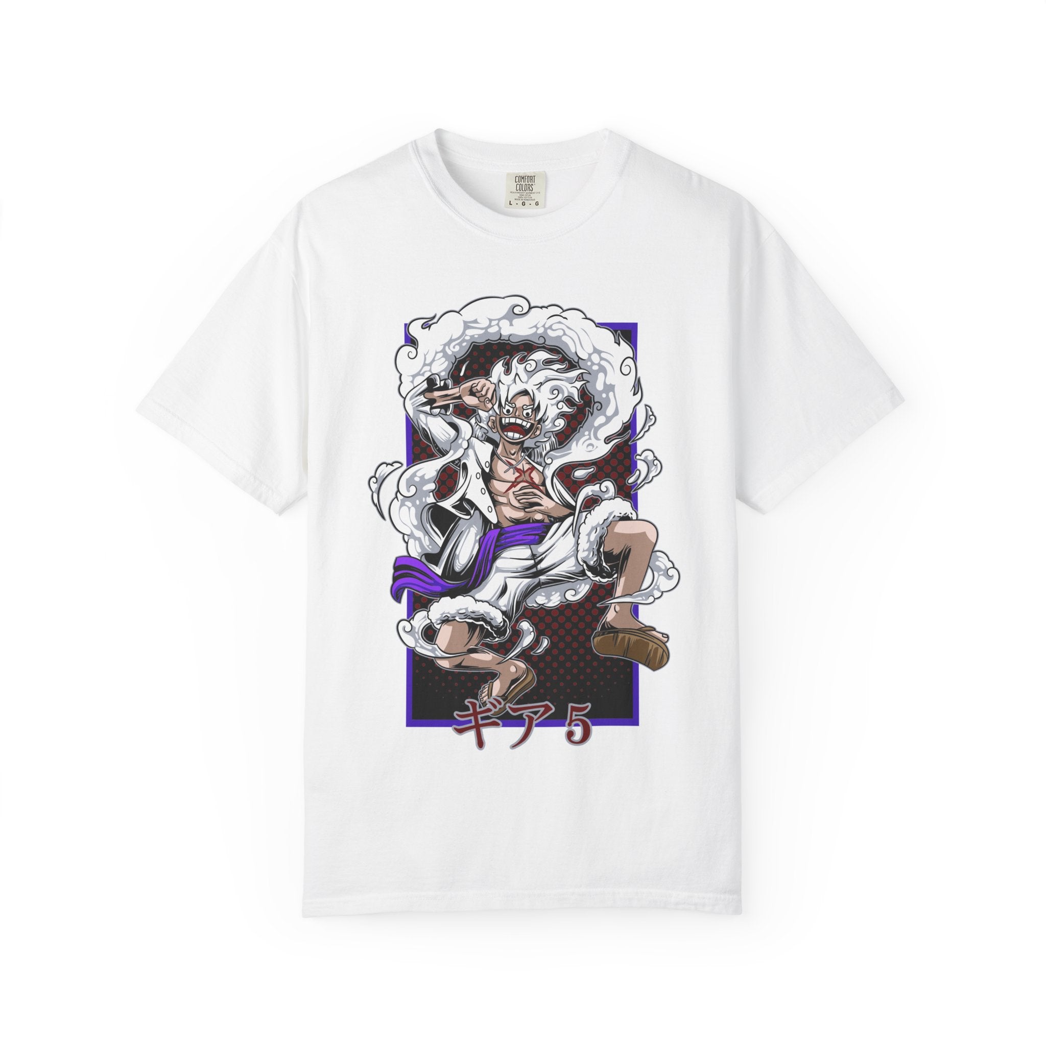 Anime Pirate Captain Graphic T-Shirt — Fierce Manga Art with Japanese Text