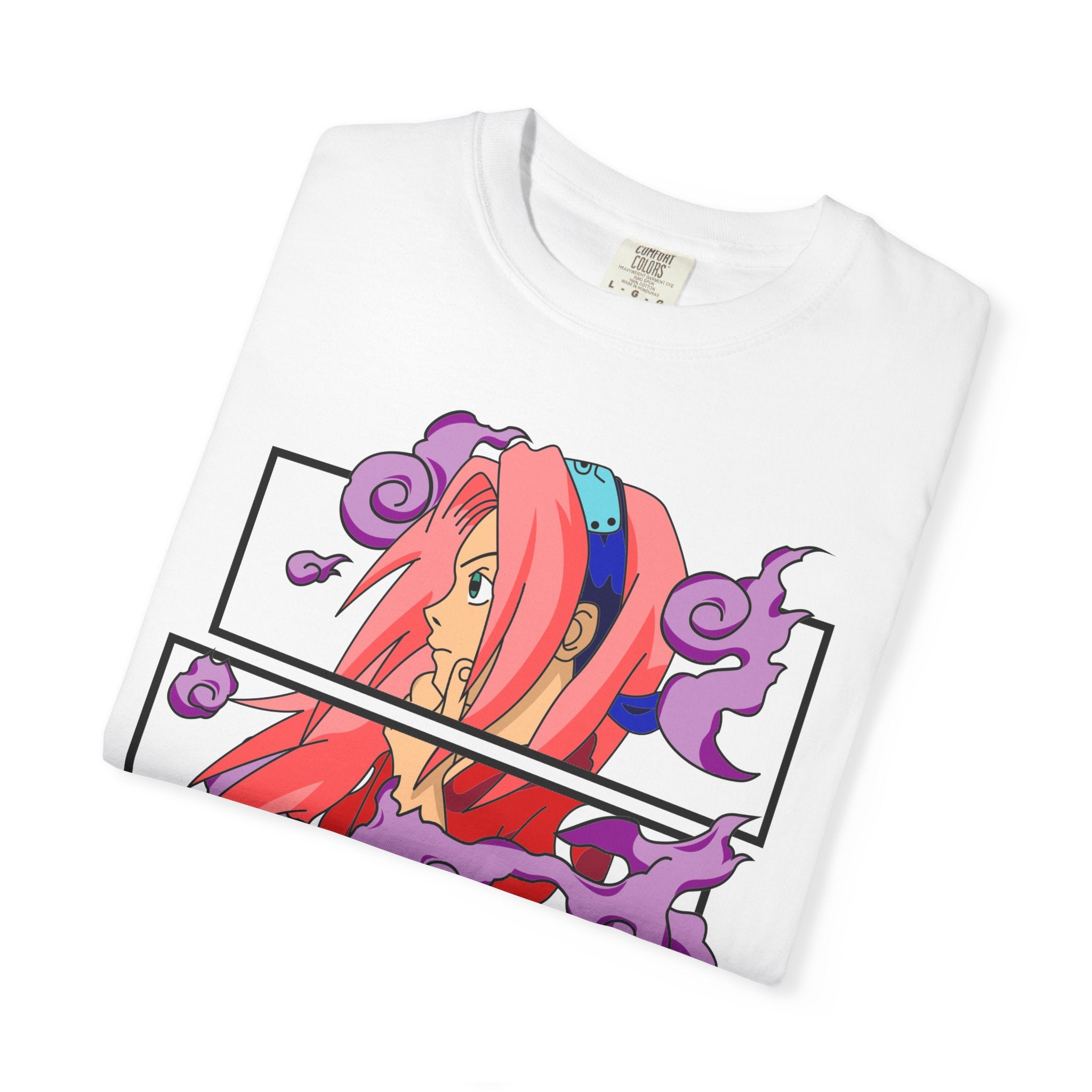 Anime Girl Graphic T-Shirt — Japanese Katakana 'ニナルトー' Vaporwave Tee