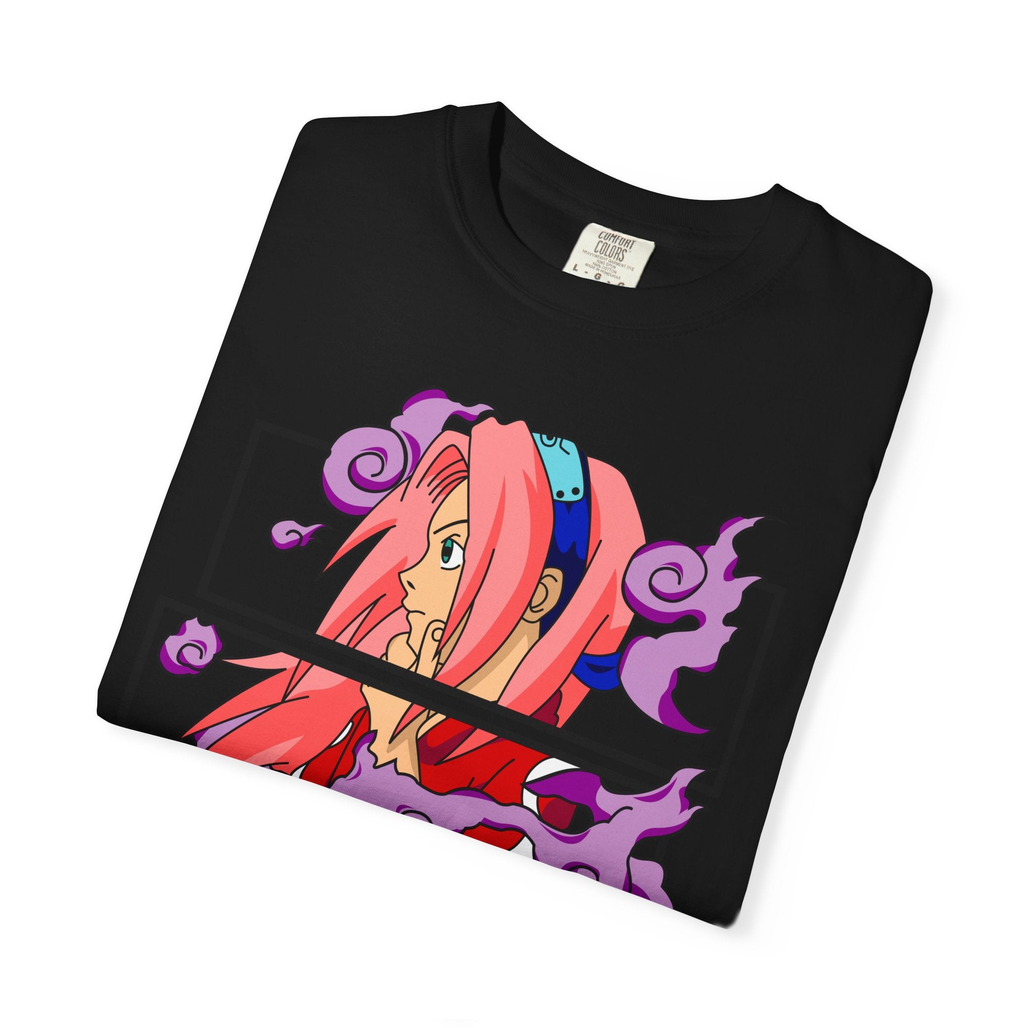 Anime Girl Graphic T-Shirt — Japanese Katakana 'ニナルトー' Vaporwave Tee