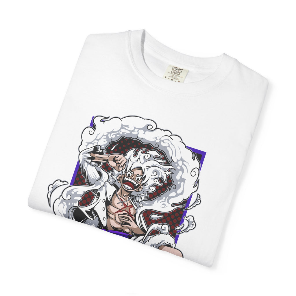 Anime Pirate Captain Graphic T-Shirt — Fierce Manga Art with Japanese Text