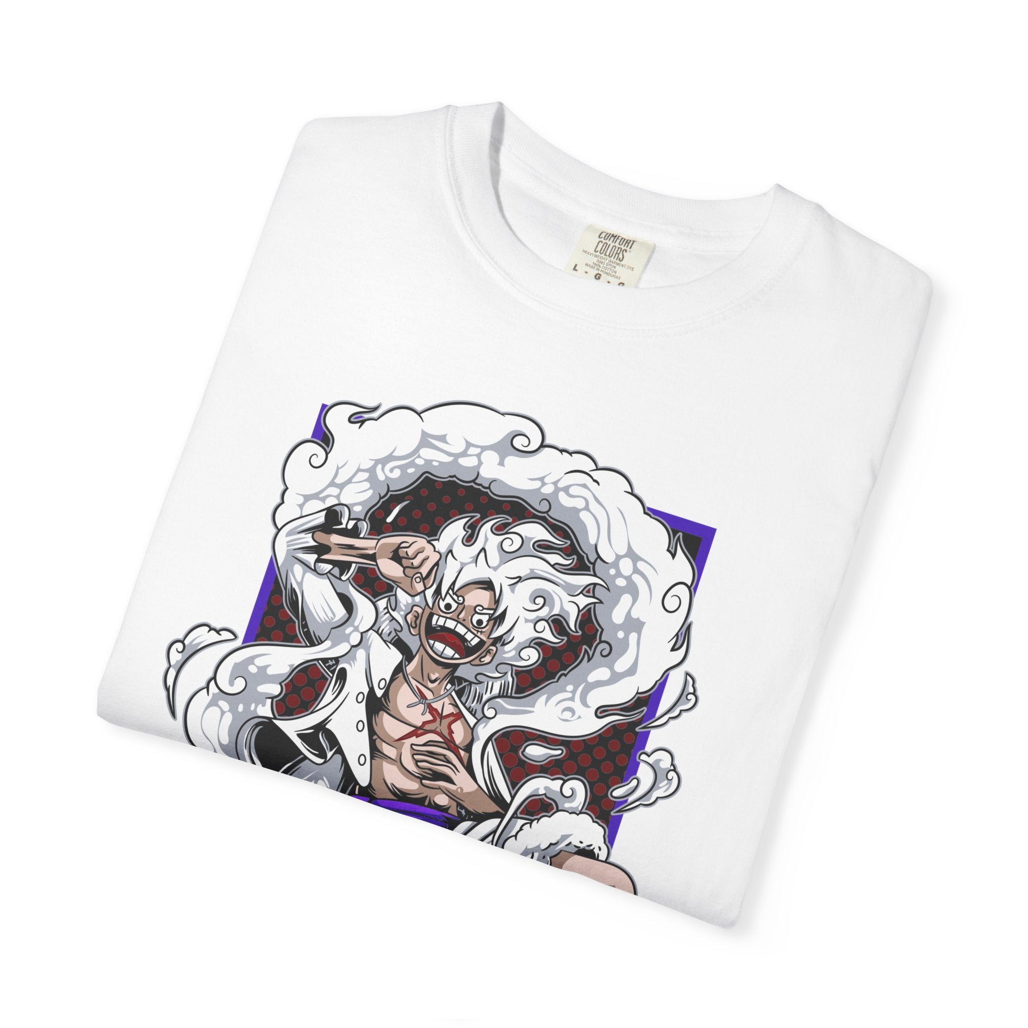 Anime Pirate Captain Graphic T-Shirt — Fierce Manga Art with Japanese Text