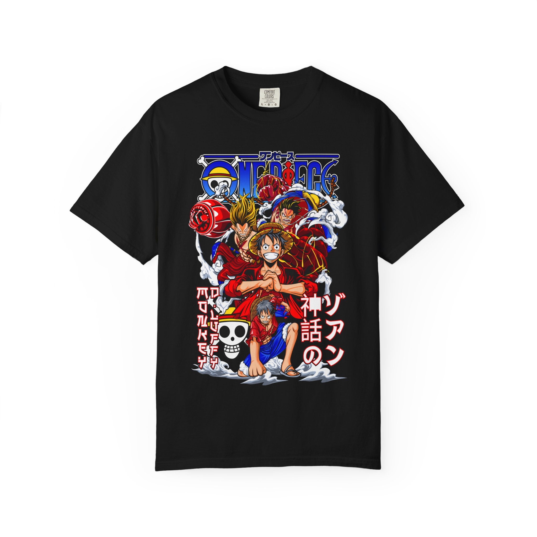One Piece Crew Graphic T-Shirt — Luffy Anime Skull Logo Tee