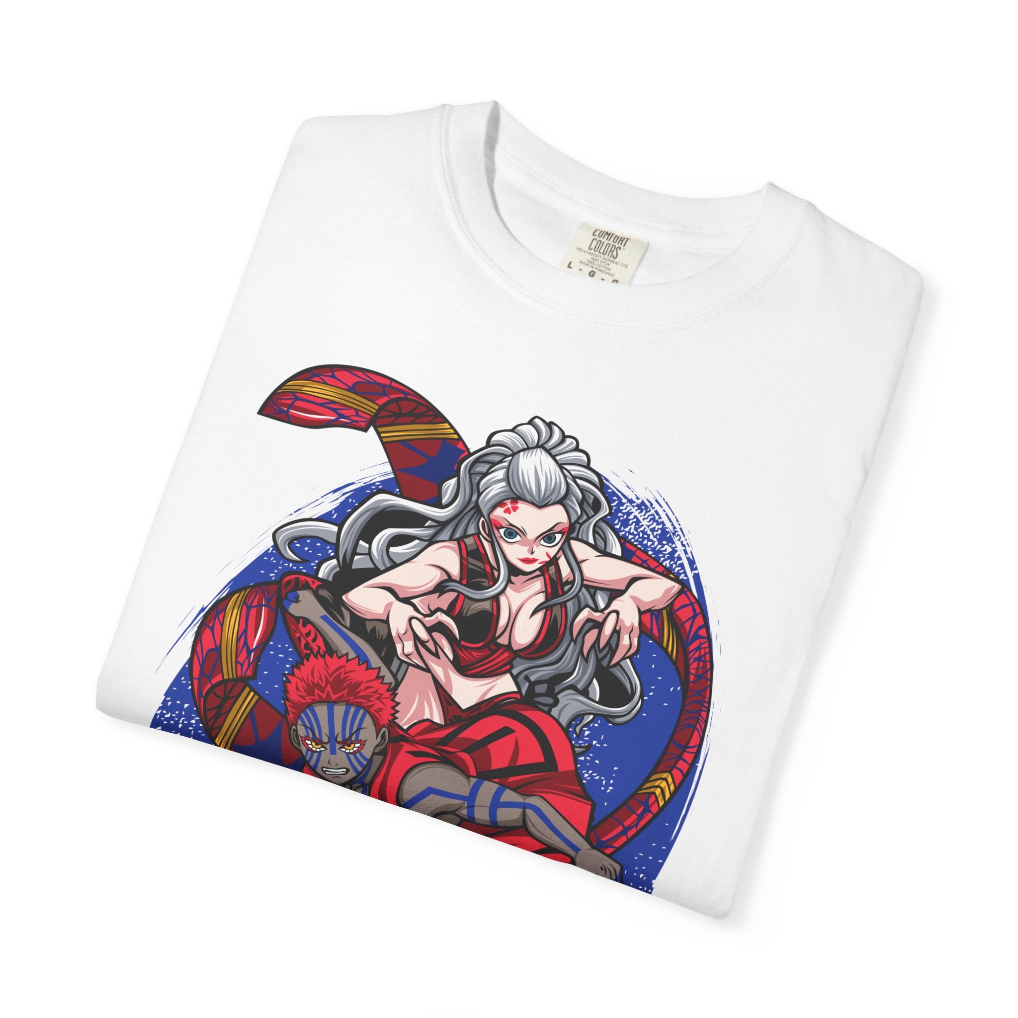 Anime Demon Fighter T-Shirt — Red Oni Warrior Graphic Tee