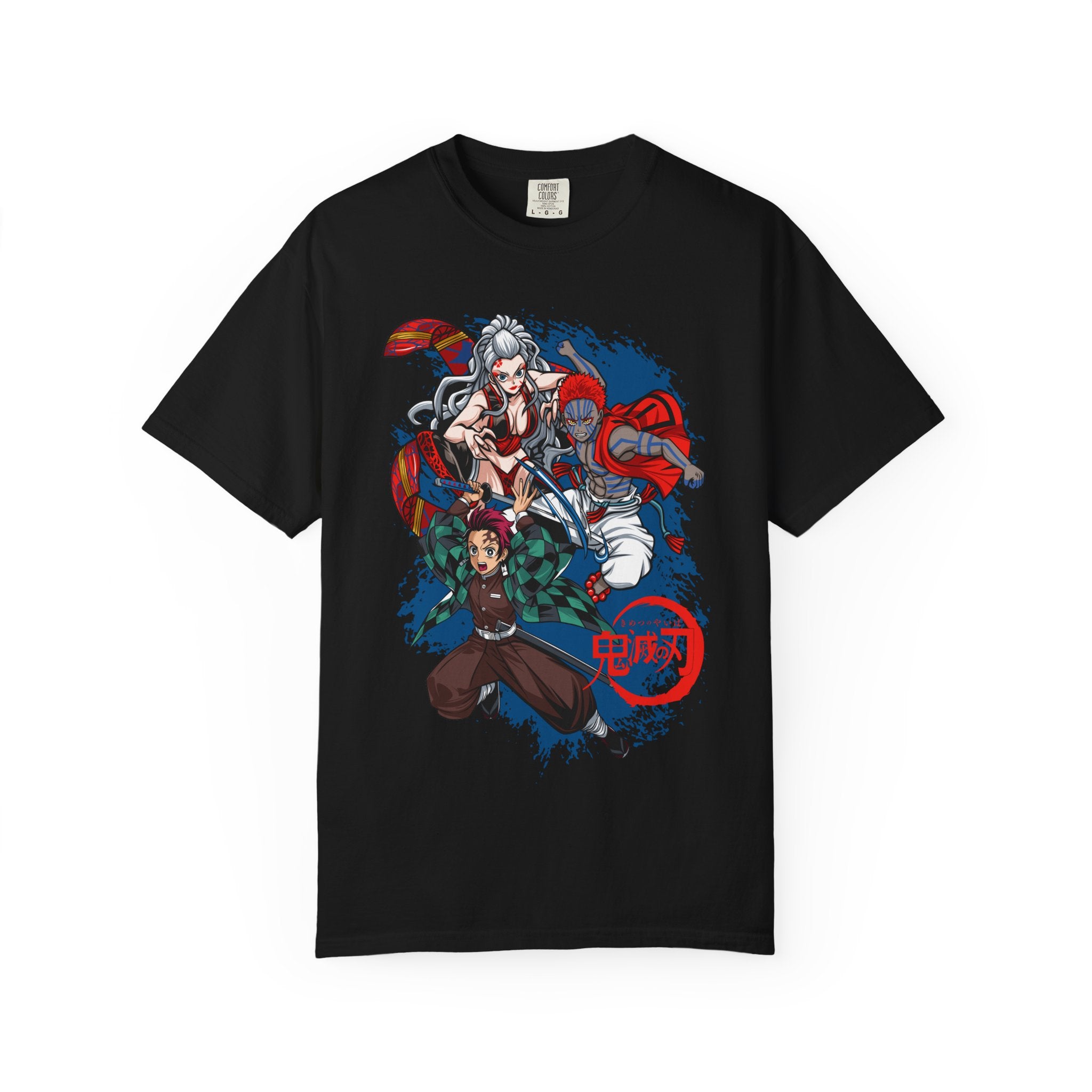 Anime Demon-Slayer T-Shirt — Tanjiro & Nezuko Watercolor Battle Design