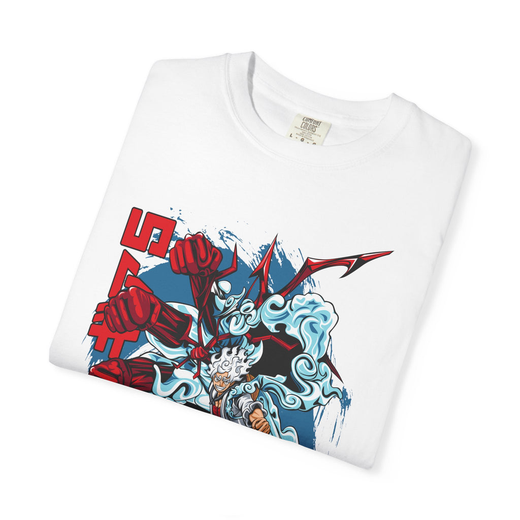 Samurai Wave Graphic T-Shirt — Japanese Kanji Battle Design