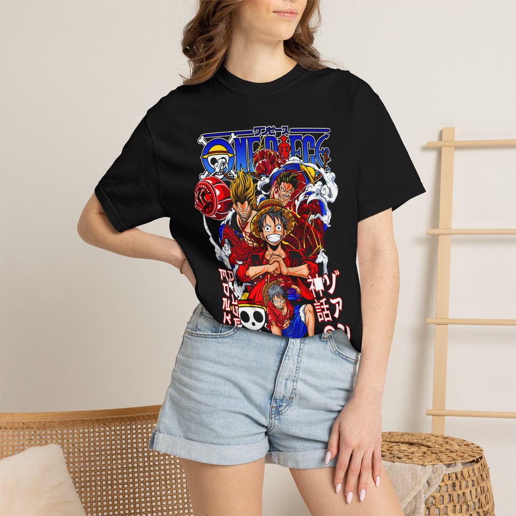 One Piece Crew Graphic T-Shirt — Luffy Anime Skull Logo Tee